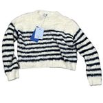La Ligne x Target Women's Fuzzy Yarn Striped Crewneck Sweater Photo 0
