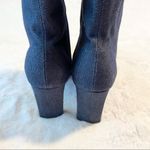 Vintage Blue Denim High Heel Ankle Boots Size 5.5 Photo 9