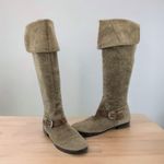 Franco Sarto  L-Tech Taupe Suede Tall Knee High Flat
Boots Sz 8 1/2 M Photo 1