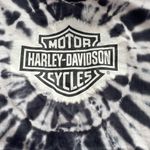 Harley Davidson  tshirt black/white tie dye large Photo 2
