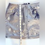 Understated Leather space cowgirl mini skirt in gunmetal, size S Photo 8