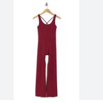 Zella NWOT Z BY Active Crossback Jumpsuit In Red Tibetan XS Photo 1