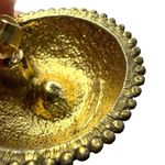 Vintage Avon Womens Earrings Dome Shaped Jewel Embellished Gold Tone Photo 8