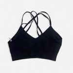 Aerie Black seamless wireless crisscross strappy sports bra by S/p Photo 1