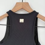 Vuori Pose Plyo Tank Black Ribbed Racerback Top Built In Bra Athleisure Size S Photo 3