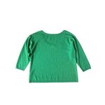 Ann Taylor  100% Cashmere Kelly Green 3/4 Sleeve Sweater Size M Photo 3