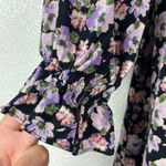 Sonoma Women's Black Floral Milk Maid Dress Size XS Whimsy Coquette Fairy Photo 5