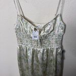 ASTR  The Label Women's White Smocked Maxi Dress Satin Floral Womens Size M Photo 4