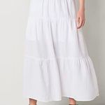 a.n.a White Tiered Maxi Skirt Photo 0