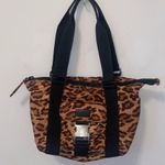 Ralph Lauren  Leopard Print Shoulder Bag Black Strap Zip Closure Photo 1