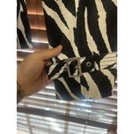 Black Rivet Zebra Trench Coat Size XL Photo 5