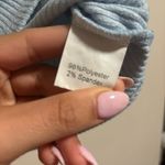 ECHT Comfort Short Sleeve Active Ribbed Cropped Stretch Tee Baby Blue Size Small Photo 5