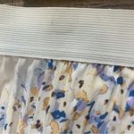 Vince Camuto Pleated Midi Skirt Womens Small Ivory Floral Elastic Waist Lined Photo 6