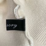 Lillusory Oversized Turtleneck Split Hem Batwing Pullover Tunic Sweater XS/S White Photo 7