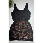 Bebe Black Sleeveless Dress With Copper Sequins Size Small Photo 6