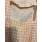 Altar'd State  Womens‎ Gingham Check Sundress Orange & White Sleeveless L NEW Photo 5