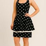 Rampage  Vintage Retro 50s 60s Pinup Girl Polka Dot Ruffled Tulle Mini Dress 11 Photo 0