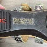 Vionic  Green&Orange Snake Print Radia Wedge Sandals Sz.9 Photo 10