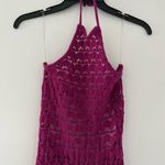 Target Future Collective with Alani Noelle Women's Halter Tie Neck Open Knit Midi Dress Photo 2