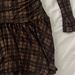Cupshe NWT  Brown Plaid Mini Dress Photo 3