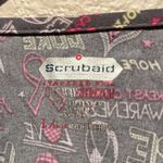 Scrubaid Women’s Tapered Fit Four Way stretch Scrubs Top Breast Cancer Awareness Gray Size L Photo 5