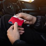  Minimalist Slim Wallet For Men (Red) Photo 3