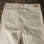 Paige Anthropologie  Kylie Cropped White Denim Photo 4