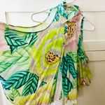 Mara Hoffman Tropical Pastel Print Blouse Top, Cold Shoulder sz. XS Photo 3