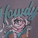 Howdy Bling Rhinestone Lavendar Sweatshirt size M Purple Size M Photo 6