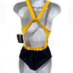 Nike Women's Navy/Yellow NWT
One-Piece Swimsuit Racerback Photo 3