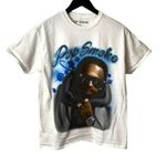 Pop Smoke Rap Tee Small S White Graphic Photo 0