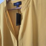 Eloquii  Womens Yellow Pullover V-Neck Short Sleeve Blouse Size‎ 14 Boho Photo 3