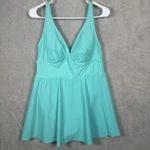 Torrid  Vixen‎ Wireless Lined Cups One Piece Swim Dress With Briefs Size large 12 Photo 4