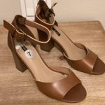 Parker & Sky Elegant Tan Block Heel Sandals ankle Photo 0