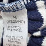 Heart & Hips Striped Nautical Hoodie T Shirt Midi Dress Blue White Medium Photo 10