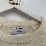 Old Navy Cream Crewneck Knit Sweater Size Small Oversized Fall Classic Photo 7