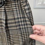 Stradivarius Strativarius Glenn Plaid Paper Bag Crop Trousers Pants XS Photo 3