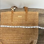 Catherine Malandrino  Natural Woven Tote with Brown Handles Photo 7