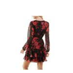 City Triangles Womens Floral Print Glitter Fit & Flare Dress Juniors Size 9 Photo 2