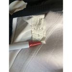 Apt. 9  Polka Dot One Piece Swimsuit Black White Halter Belted Retro S Photo 6