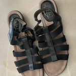Life Stride  Simply Comfort Sandals Size 8.5 Black Slingback Wedge Comfort Photo 0