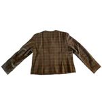 Pendleton Women's Petite Green Plaid Blazer Jacket Size 14 Button Front Photo 1