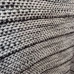 Chico's Chico’s Fringe Lace Wool Blend Cardigan Jacket Size 2 L Black & White Office Photo 12