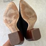 Franco Sarto Kieran 3 Ankle Boots sz 10 Women Black Leather Walnut Heel Leather Photo 6