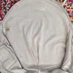 Free People Ruby Light Gray Fleece Button Up Shacket Photo 6