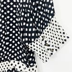 Anthropologie Maeve Breanna Polka Dot Wrap Midi Dress Black White Size 4 Photo 7