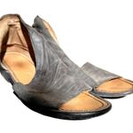 Free People  Mont Blac Sandals Flats Open Toe Side Cut Outs Leather Black 38 7.5 Photo 1