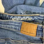 American Eagle  Super High-Rise Flare Jeans Size 6 Regular Distressed Hem Stretch Photo 4