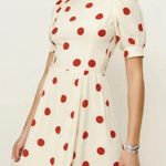 Reformation  | NWT Aiyana Polka Dot Puff Sleeve Mini Dress in Carmona Dot Photo 1