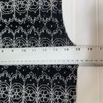 Dress Barn Vintage Black Silver Sequin Lace Tank Top Y2K Glam Goth S USA Made Photo 2